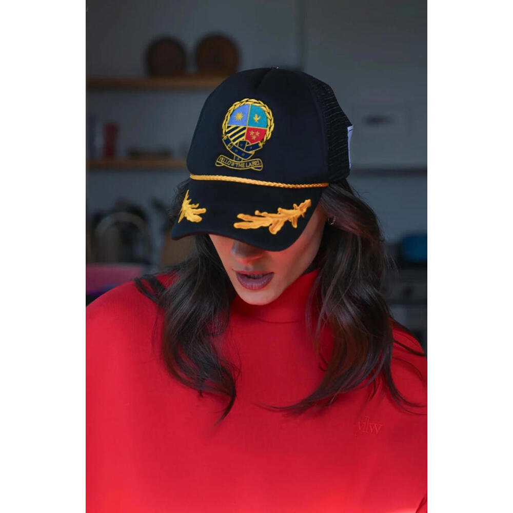 Yellow The Label The Herald Crest Trucker Hat - New